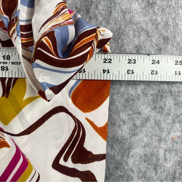 Cato Est 1946 Womens Multicolor Bell Sleeve Artist Print Blouse Size XL - Picture 6 of 11
